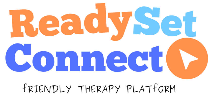 logo of the ready set connect, a friendly therapy platform